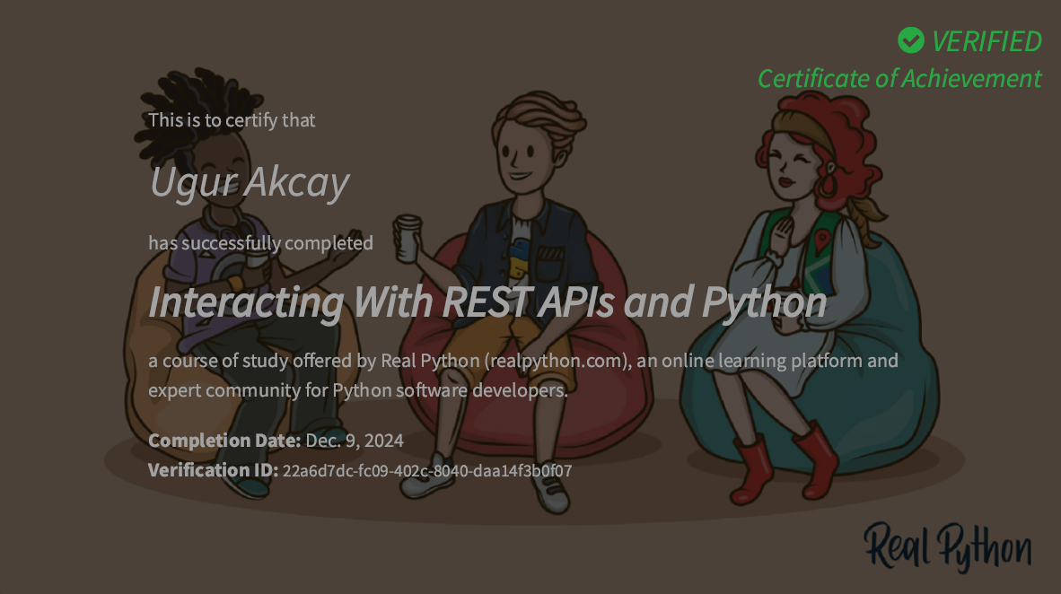 RealPython Interacting with REST APIs and Python